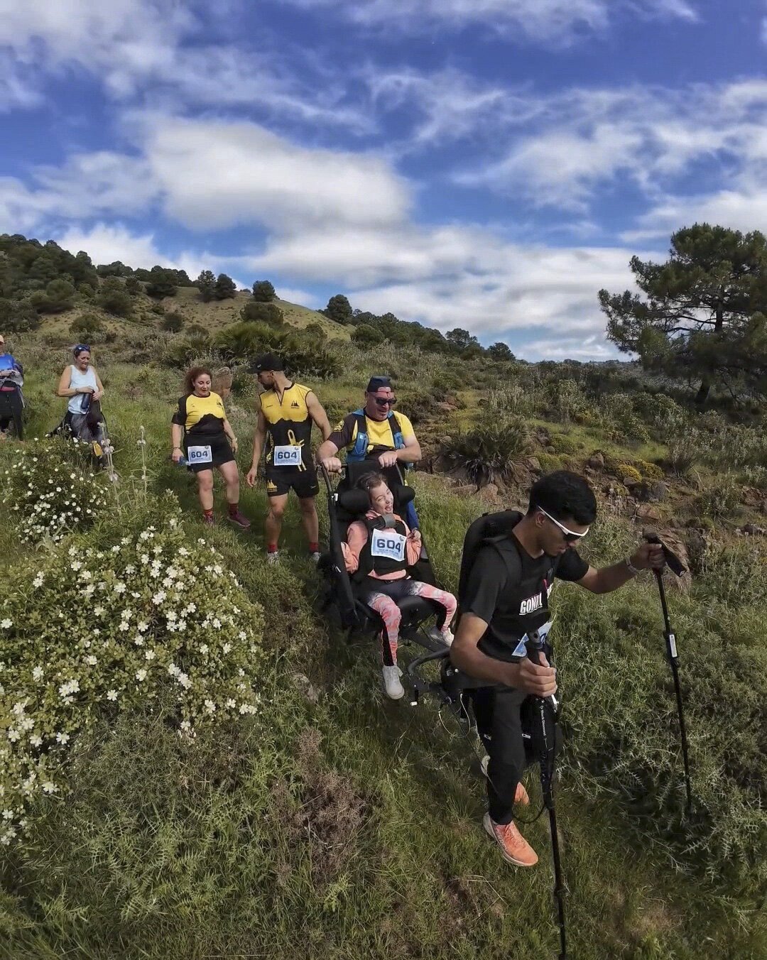 Silla Huckleberry en ruta de montaña