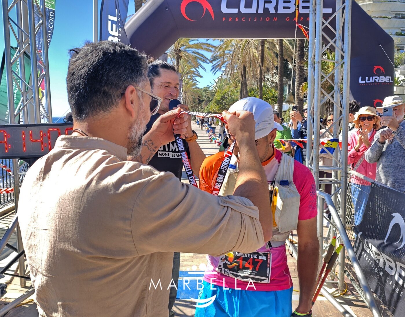 Lurbel Precision Garment en la meta de Marbella Epic Trail