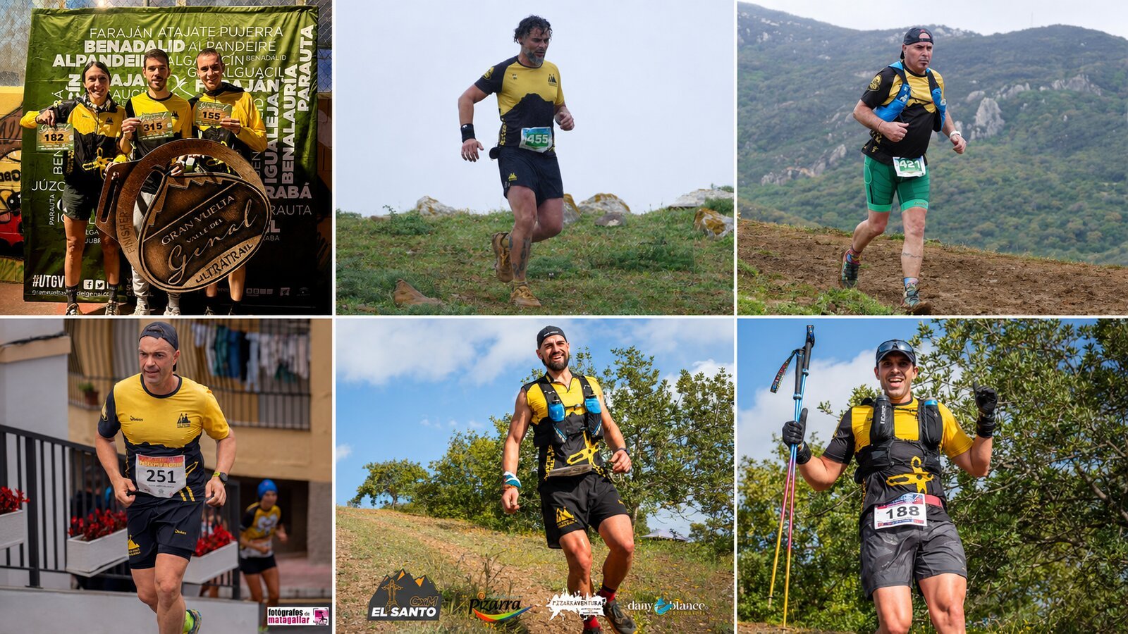 Voluntarios de CDUTSB compitiendo en carreras de montaña